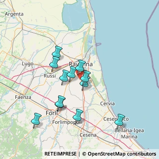 Mappa Via Argine Destro Canale Molino, 48125 Ravenna RA, Italia (13.43583)
