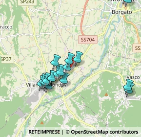 Mappa Via Silvestrini, 12089 Villanova Mondovì CN, Italia (2.027)