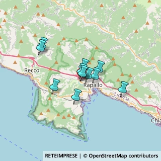 Mappa Via Tre Scalini, 16035 Rapallo GE, Italia (2.19917)