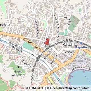 Mappa Via Salvo D'Acquisto, 14, 16035 Rapallo, Genova (Liguria)