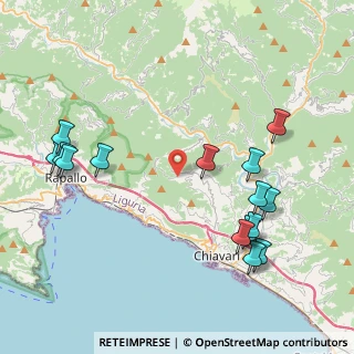 Mappa Via San Lorenzo, 16043 Chiavari GE, Italia (4.88333)