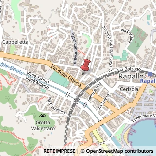 Mappa Via Mario Zignago, 24, 16035 Rapallo GE, Italia, 16035 Rapallo, Genova (Liguria)
