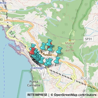 Mappa Via Aurelia, 16032 Camogli GE, Italia (0.36154)