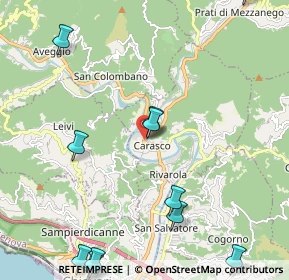 Mappa Via M. Disma, 16042 Carasco GE, Italia (2.88545)