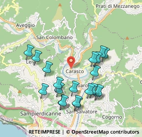 Mappa Via M. Disma, 16042 Carasco GE, Italia (1.935)