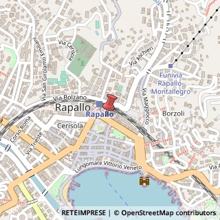 Mappa Corso Giuseppe Assereto, 11, 16035 Rapallo, Genova (Liguria)
