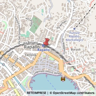 Mappa Piazza Molfino, 4, 16035 Rapallo, Genova (Liguria)