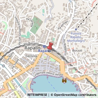 Mappa Corso Giuseppe Assereto, 15, 16035 Rapallo, Genova (Liguria)