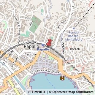 Mappa Via Fratelli Betti, 8, 16035 Rapallo, Genova (Liguria)