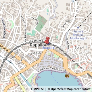 Mappa Piazza Molfino, 1, 16035 Rapallo, Genova (Liguria)
