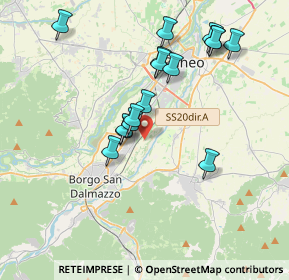 Mappa Via Federico Mistral, 12100 Cuneo CN, Italia (3.62875)