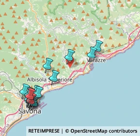 Mappa Via Sanda, 17015 Celle Ligure SV, Italia (5.3025)