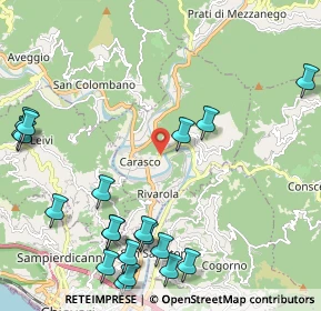 Mappa Via Casali, 16042 Carasco GE, Italia (2.886)