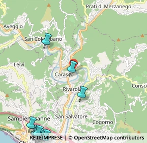 Mappa Via Casali, 16042 Carasco GE, Italia (3.54917)