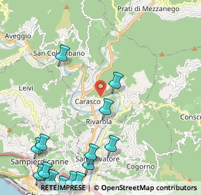 Mappa Via Casali, 16042 Carasco GE, Italia (3.454)