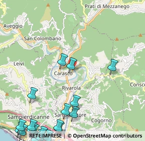 Mappa Via Casali, 16042 Carasco GE, Italia (3.46)