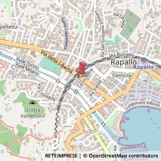 Mappa Via della Libertà, 59, 16035 Rapallo, Genova (Liguria)