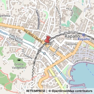 Mappa Via della Libertà, 63, 16035 Rapallo, Genova (Liguria)