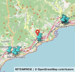 Mappa Via Lavadore, 17015 Celle Ligure SV, Italia (2.69333)