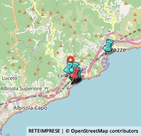 Mappa Via Lavadore, 17015 Celle Ligure SV, Italia (1.02833)
