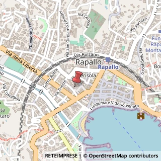 Mappa Passo Tigullio, 38, 16035 Rapallo, Genova (Liguria)