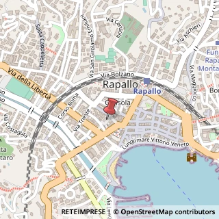 Mappa Passo Tigullio, 9, 16035 Rapallo, Genova (Liguria)