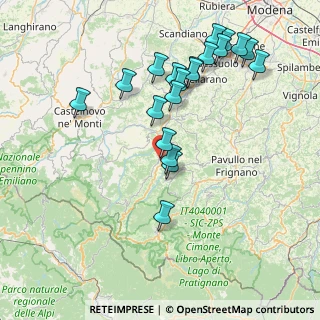 Mappa Via della Piscina, 41045 Montefiorino MO, Italia (16.5795)