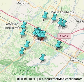 Mappa Via Ferer, 40026 Imola BO, Italia (5.73941)
