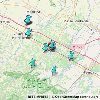 Mappa Via Sacchi, 40026 Imola BO, Italia (7.58077)