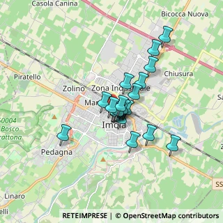 Mappa Via Purocelo, 40026 Imola BO, Italia (1.208)