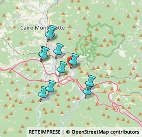 Mappa Via Antonio Gramsci, 17014 Cairo Montenotte SV, Italia (3.10909)