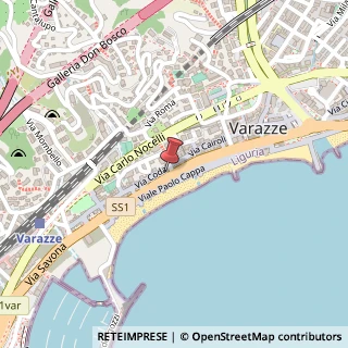 Mappa Via Coda, 24, 17019 Varazze, Savona (Liguria)