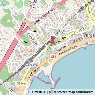 Mappa Via Claudio Montanaro, 1, 17019 Varazze, Savona (Liguria)