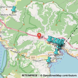 Mappa Via Privata Cassottana, 16035 Rapallo GE, Italia (2.365)