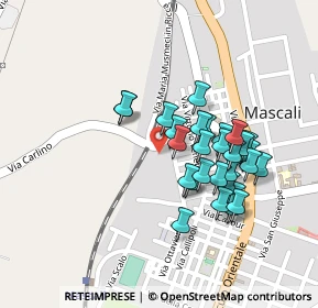 Mappa Via Guglielmo Marconi, 95016 Mascali CT, Italia (0.21724)