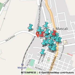 Mappa Via Guglielmo Marconi, 95016 Mascali CT, Italia (0.21724)