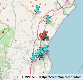 Mappa Via Guglielmo Marconi, 95016 Mascali CT, Italia (3.06)