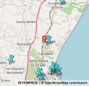 Mappa Via Guglielmo Marconi, 95016 Mascali CT, Italia (3.23455)