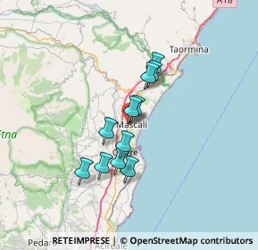 Mappa Via Guglielmo Marconi, 95016 Mascali CT, Italia (5.58364)