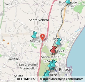 Mappa Strada Provinciale Riposto Mascali, 95016 Mascali CT, Italia (3.12833)