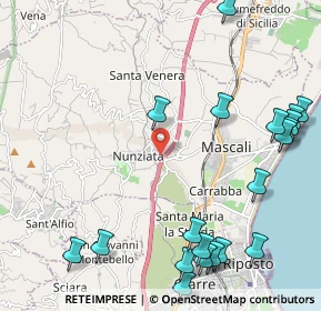 Mappa Strada Provinciale Riposto Mascali, 95016 Mascali CT, Italia (3.2365)