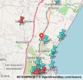 Mappa Via Musumeci, 95016 Mascali CT, Italia (3.217)