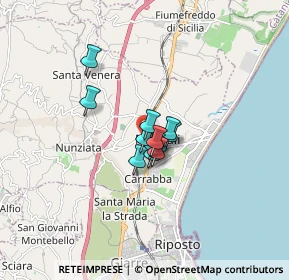 Mappa Via Musumeci, 95016 Mascali CT, Italia (0.93667)