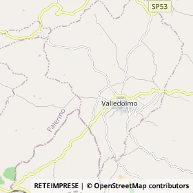 Mappa Valledolmo