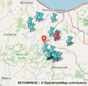 Mappa Via Friddi, 90025 Lercara Friddi PA, Italia (14.027)