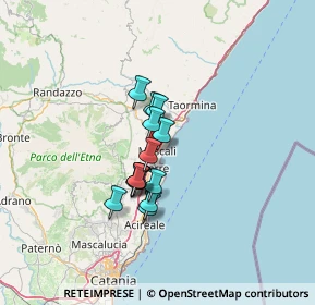 Mappa Via Carrata III Traversa, 95016 Mascali CT, Italia (9.91214)