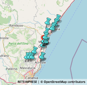 Mappa Via della Contea, 95016 Mascali CT, Italia (10.396)