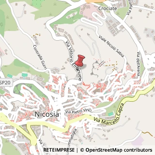 Mappa Via Vittorio Emanuele, 100, 94014 Nicosia, Enna (Sicilia)