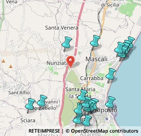 Mappa SP2iii, 95016 Mascali CT, Italia (3.042)