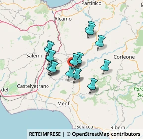 Mappa Via Trentino, 91020 Salaparuta TP, Italia (10.65)
